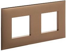 Рамка универсальная DKC Avanti 2-м. золотистый жемчуг картинка